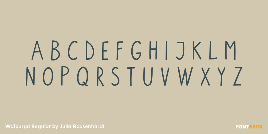 Walpurga Regular Font Poster #1