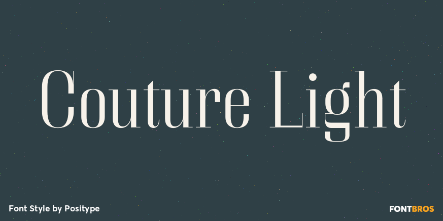 Couture Light Font Poster #1