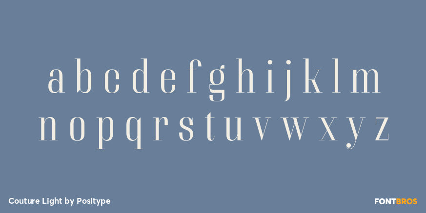Couture Light Font Poster #3