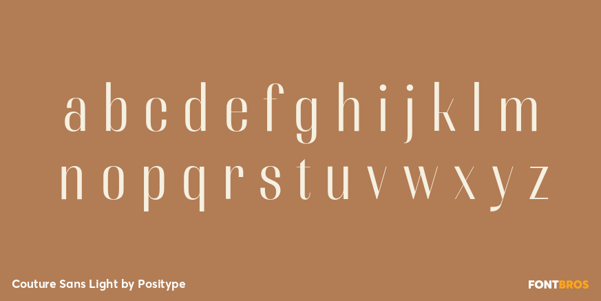 Couture Sans Light Font Poster #3