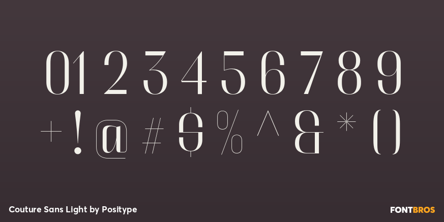 Couture Sans Light Font Poster #4