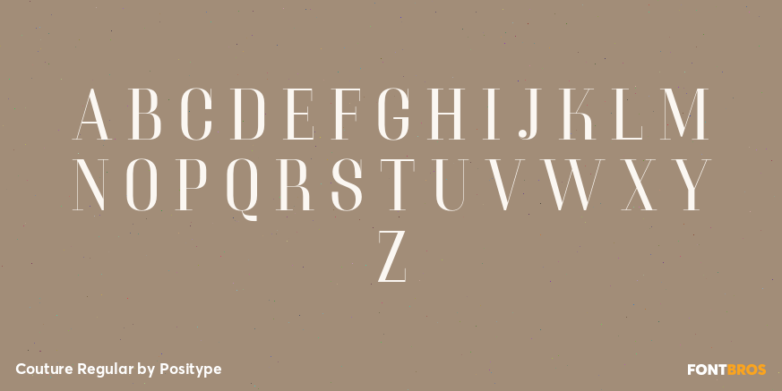 Couture Regular Font Poster #2