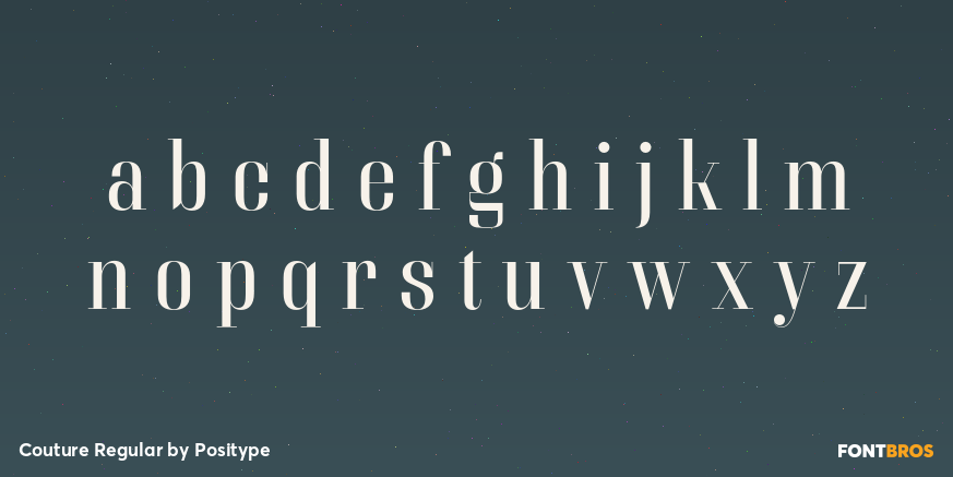 Couture Regular Font Poster #3
