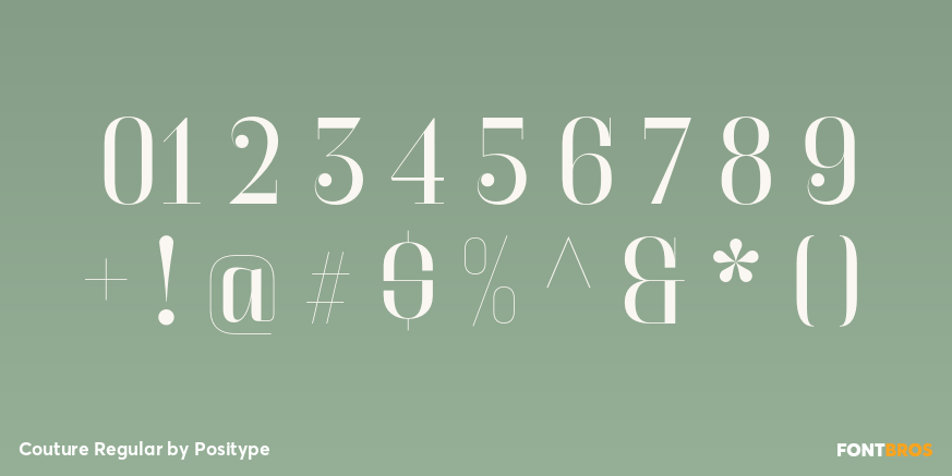 Couture Regular Font Poster #4