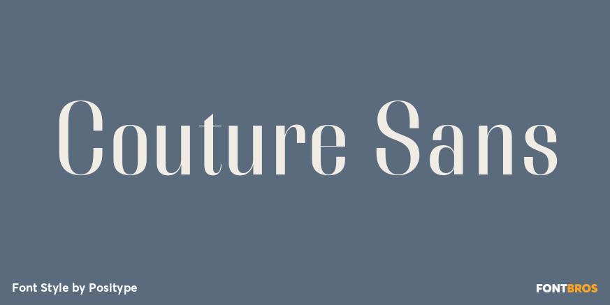 Couture Sans Font Poster #1