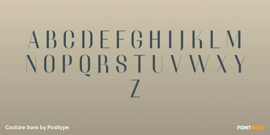 Couture Sans Font Poster #2