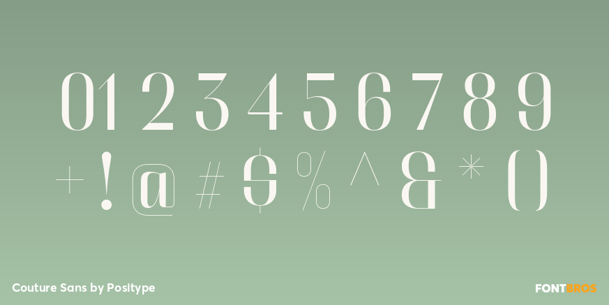 Couture Sans Font Poster #4