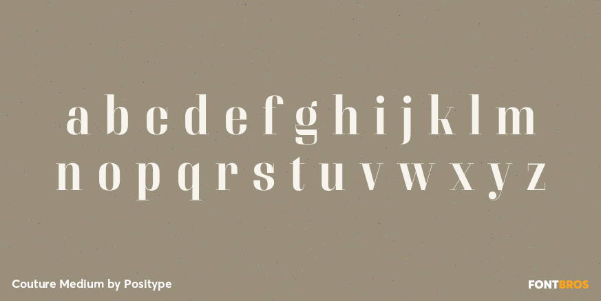 Couture Medium Font Poster #3