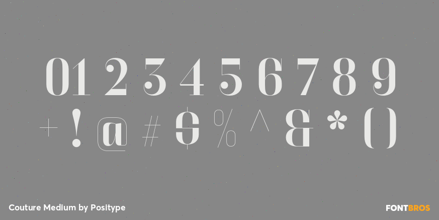 Couture Medium Font Poster #4