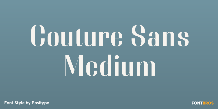 Couture Sans Medium Font Poster #1
