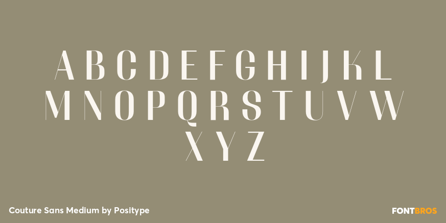 Couture Sans Medium Font Poster #2
