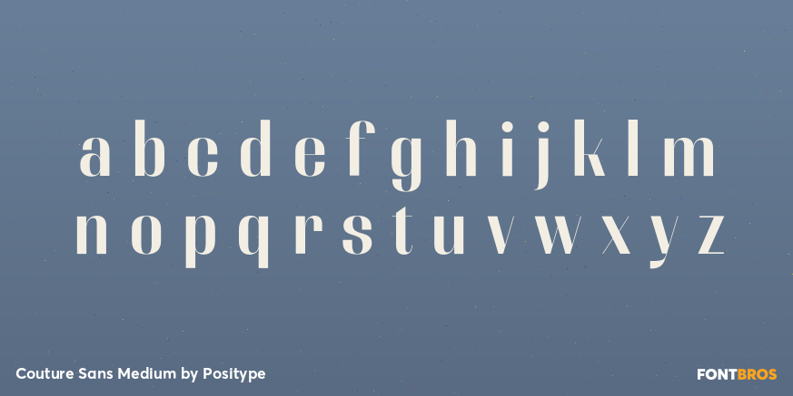 Couture Sans Medium Font Poster #1