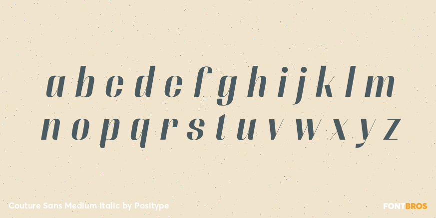 Couture Sans Medium Italic Font Poster #3
