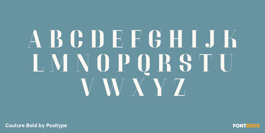 Couture Bold Font Poster #2