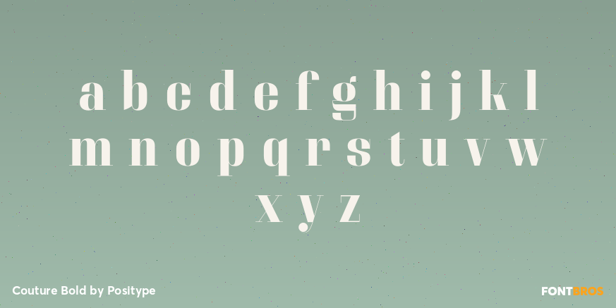 Couture Bold Font Poster #3