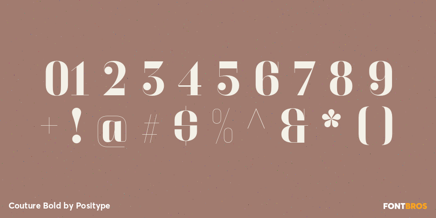 Couture Bold Font Poster #4