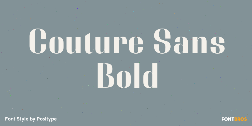 Couture Sans Bold Font Poster #1