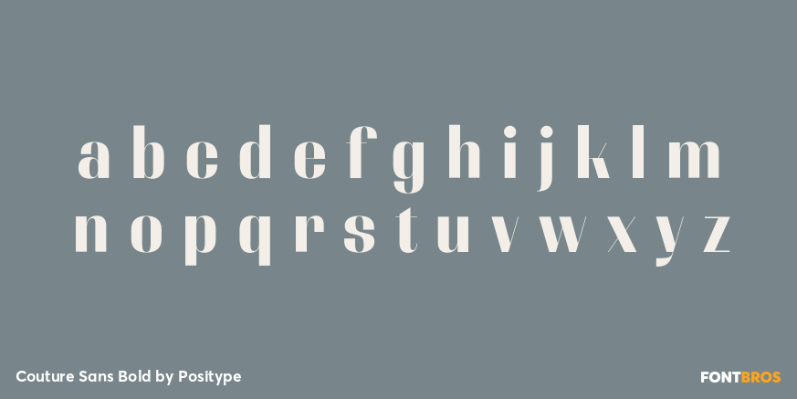 Couture Sans Bold Font Poster #3