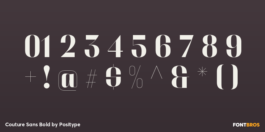 Couture Sans Bold Font Poster #4
