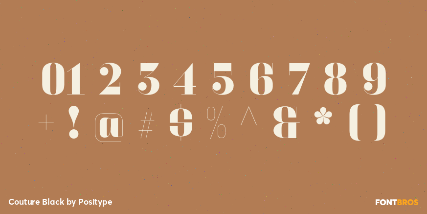Couture Black Font Poster #1