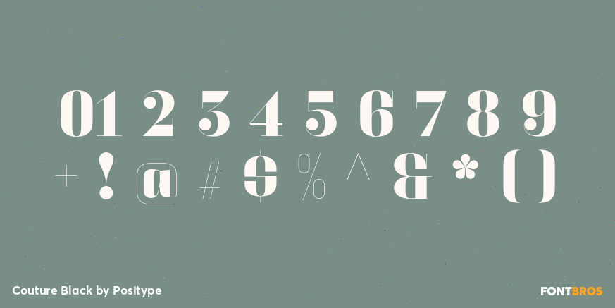 Couture Black Font Poster #4