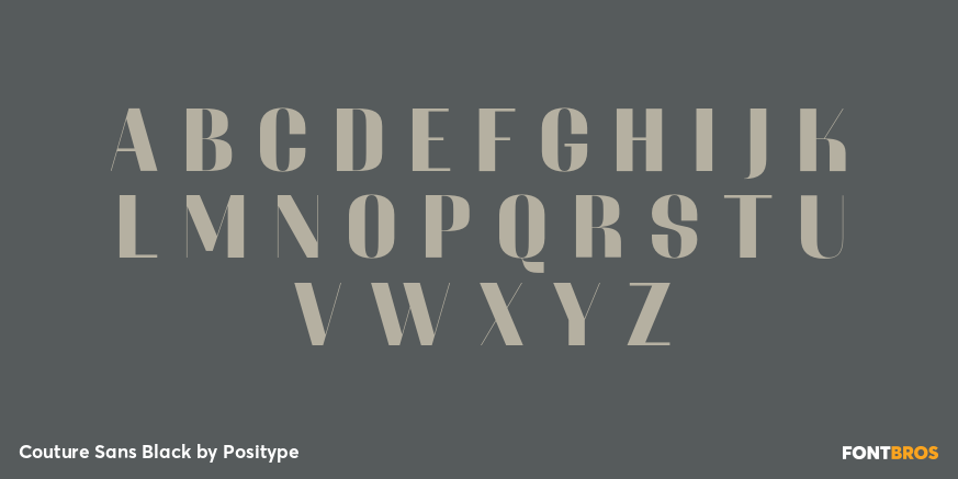 Couture Sans Black Font Poster #2