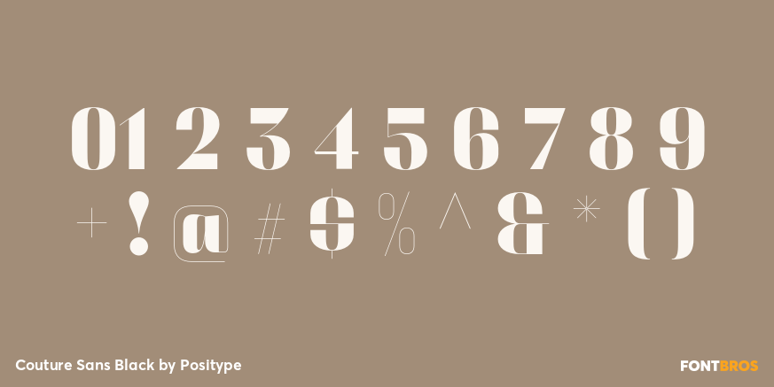 Couture Sans Black Font Poster #4