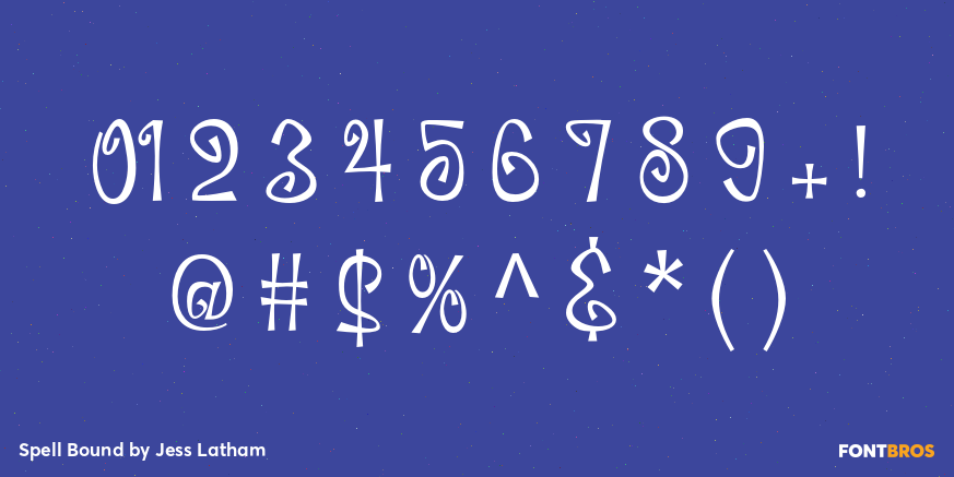 Spell Bound Font Poster #1