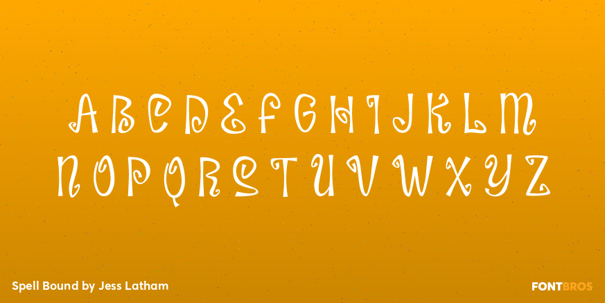 Spell Bound Font Poster #1