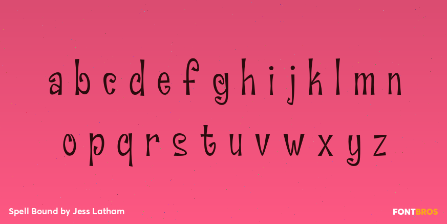 Spell Bound Font Poster #1