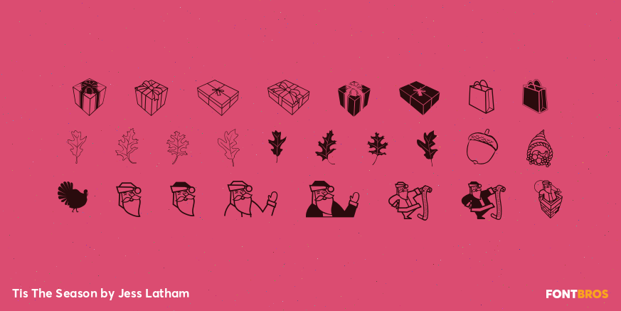 Tis The Season Font Poster #2