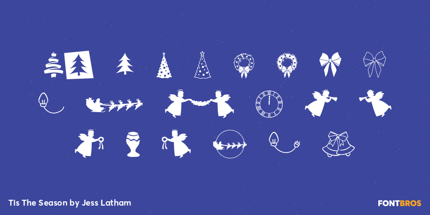 Tis The Season Font Poster #4