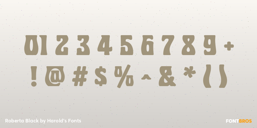 Roberta Black Font Poster #1