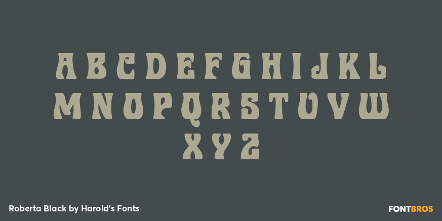 Roberta Black Font Poster #1