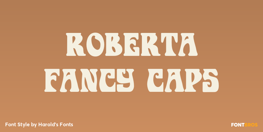 Roberta Fancy Caps Font Poster #1