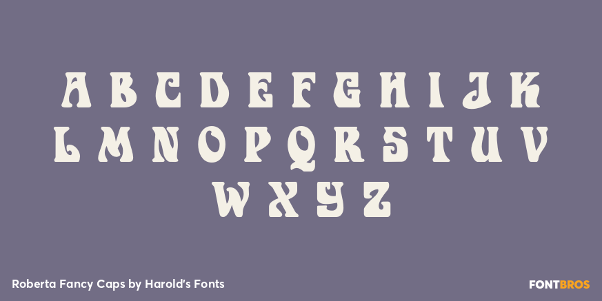 Roberta Fancy Caps Font Poster #2