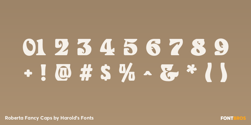 Roberta Fancy Caps Font Poster #4