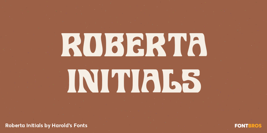 Roberta Initials Font Poster #1