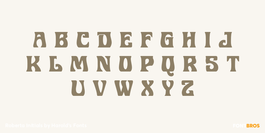 Roberta Initials Font Poster #2