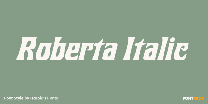 Roberta Italic Font Poster #1
