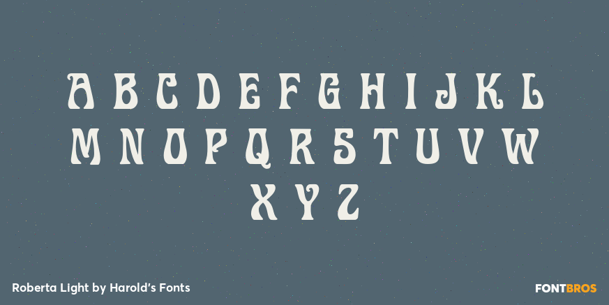 Roberta Light Font Poster #2