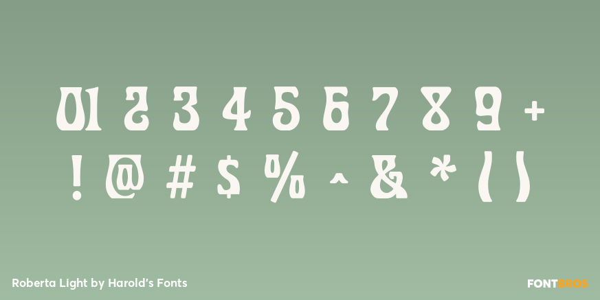 Roberta Light Font Poster #4