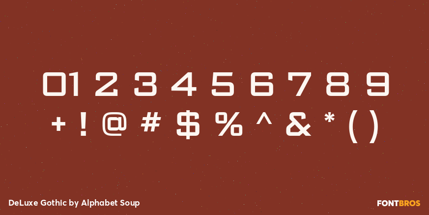 DeLuxe Gothic Font Poster #1