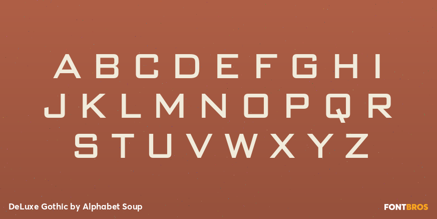 DeLuxe Gothic Font Poster #2