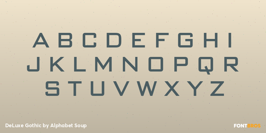 DeLuxe Gothic Font Poster #1