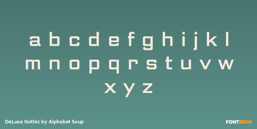 DeLuxe Gothic Font Poster #1