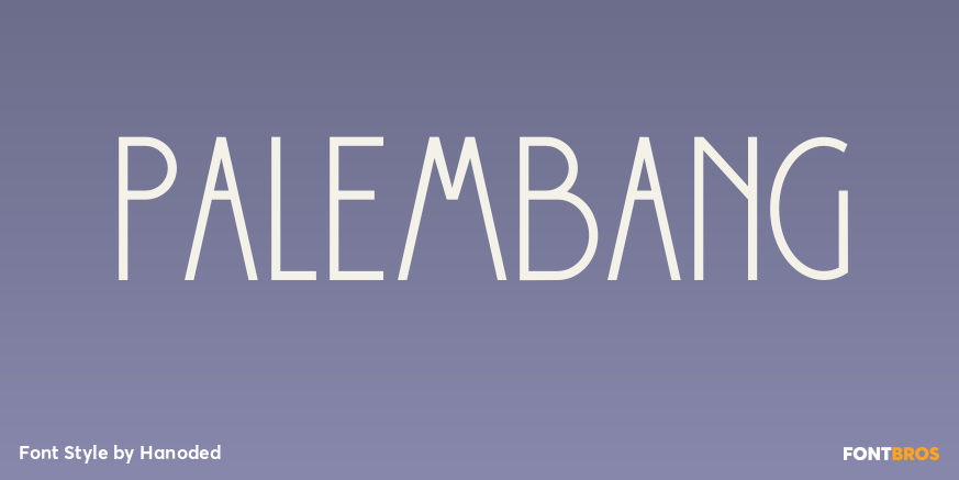 Palembang Font Poster #1