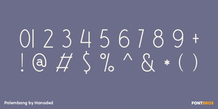 Palembang Font Poster #1