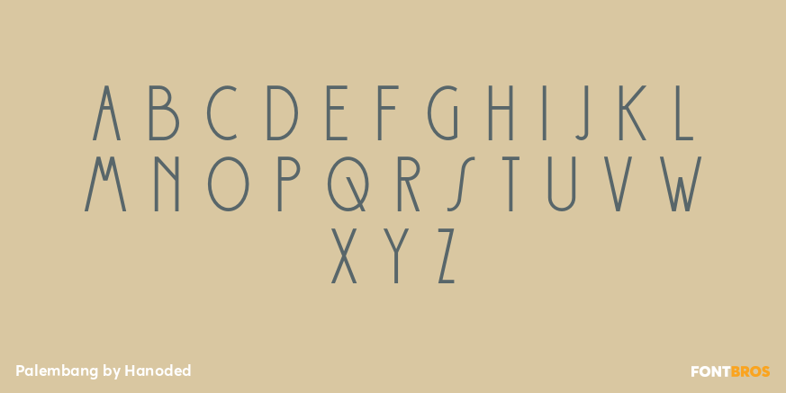 Palembang Font Poster #1