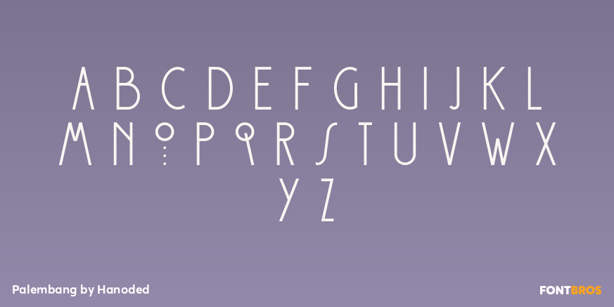 Palembang Font Poster #1
